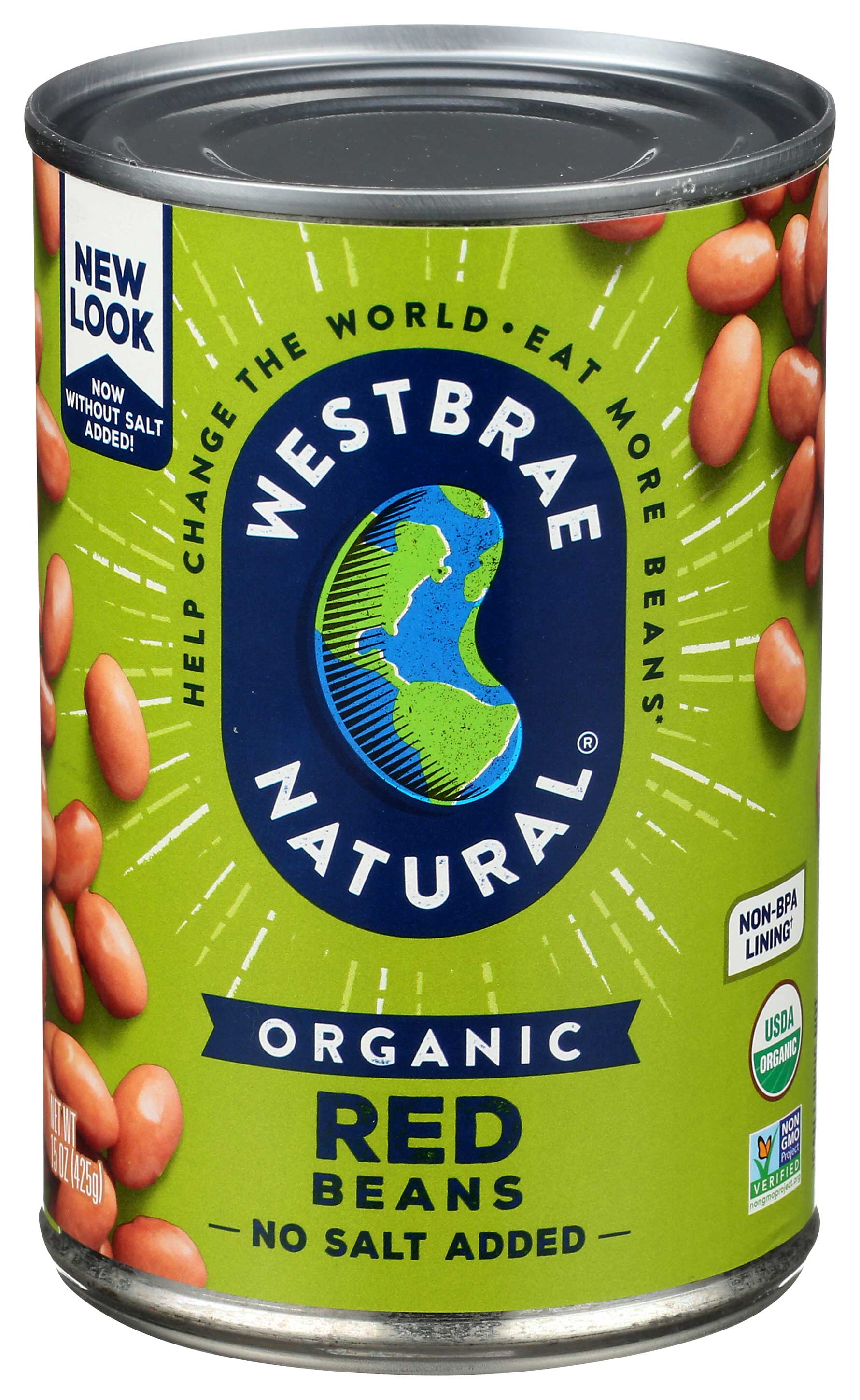 Westbrae Natural Fat Free Organic Red Beans, 15 Ounce -- 12 Per Case