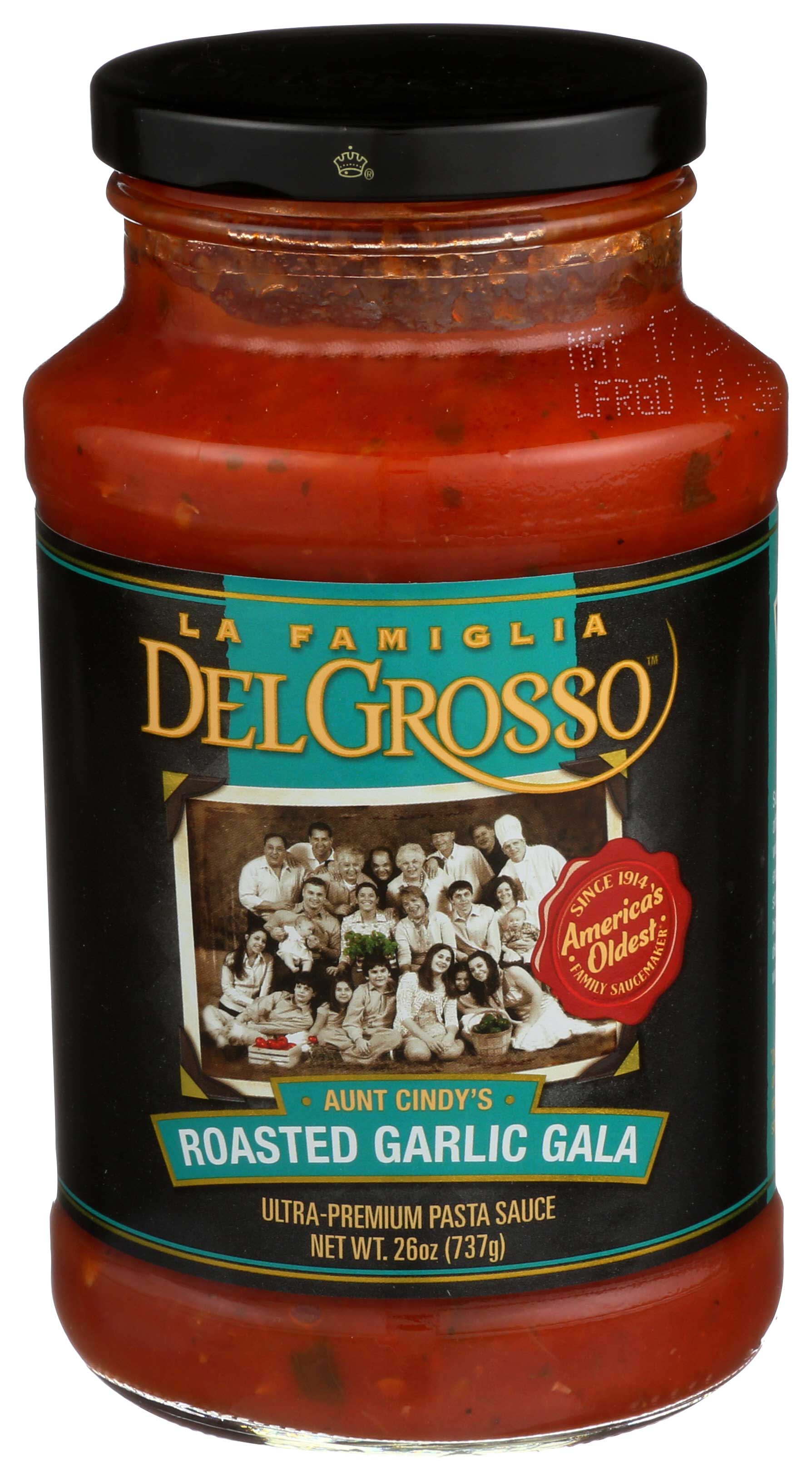 La Famiglia Delgrosso Roasted Garlic Gala Pasta Sauce, 26 Ounce -- 6 Per Case