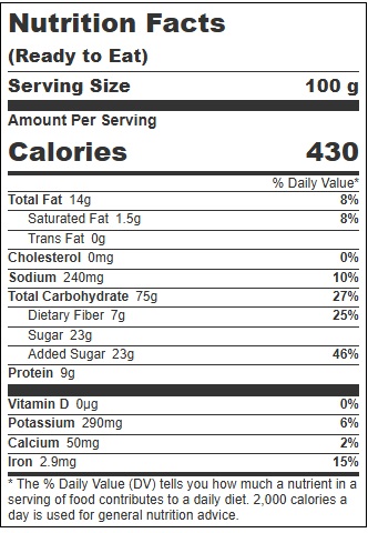 Golden Temple Oats And Honey, 25 Pound