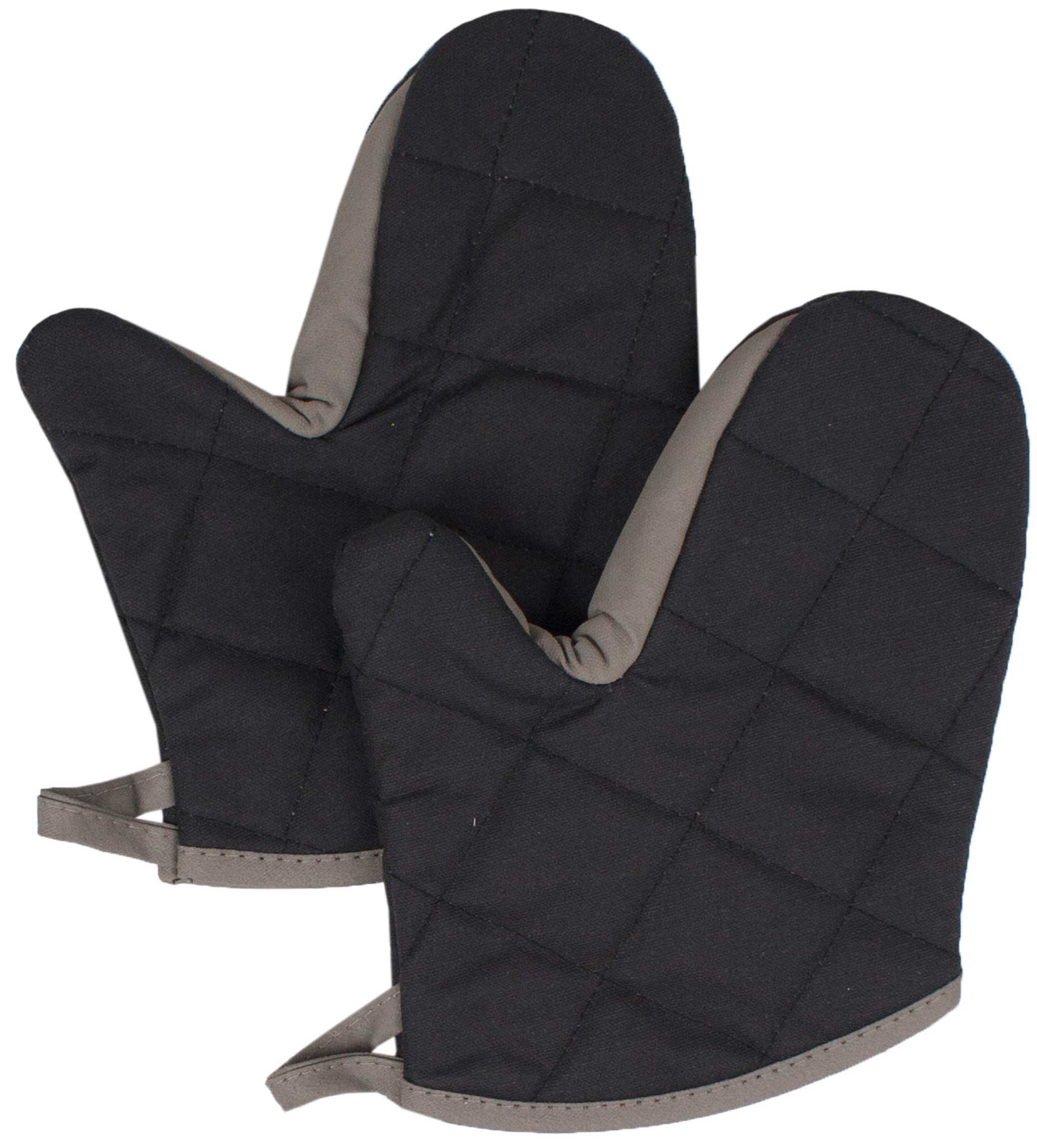 Chef's Line Black Extra Protective Dura Serve Oven Mitt, 10.5 Inch -- 144 Per Case