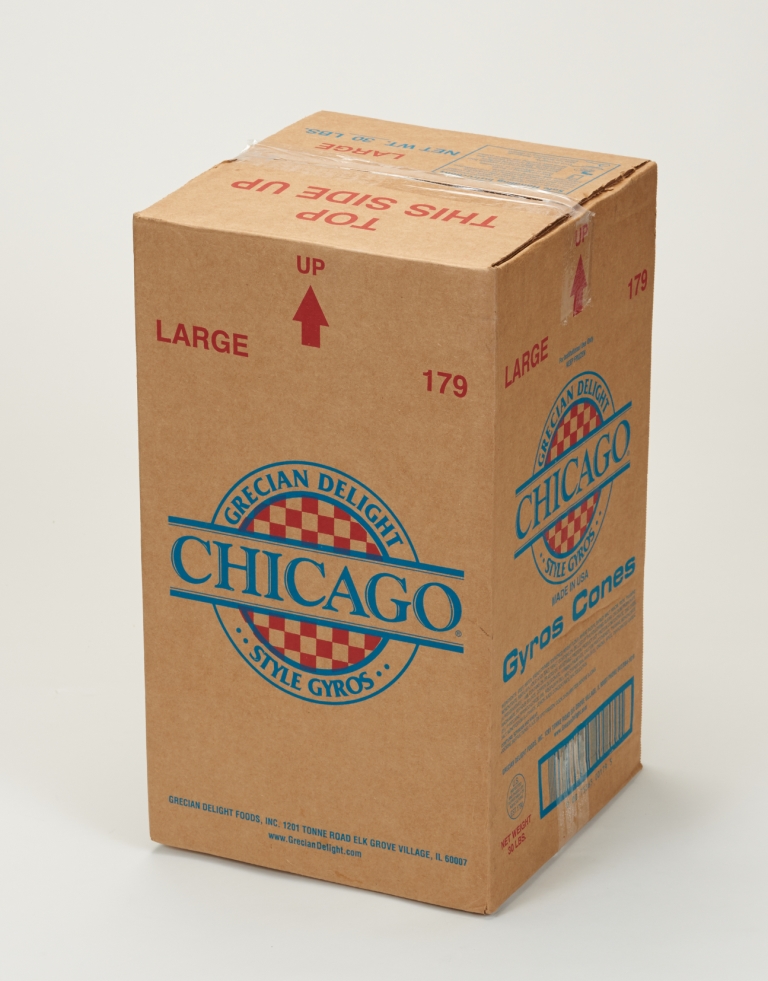 Grecian Delight Chicago Style Large Gryo Cone, 30 Pound.