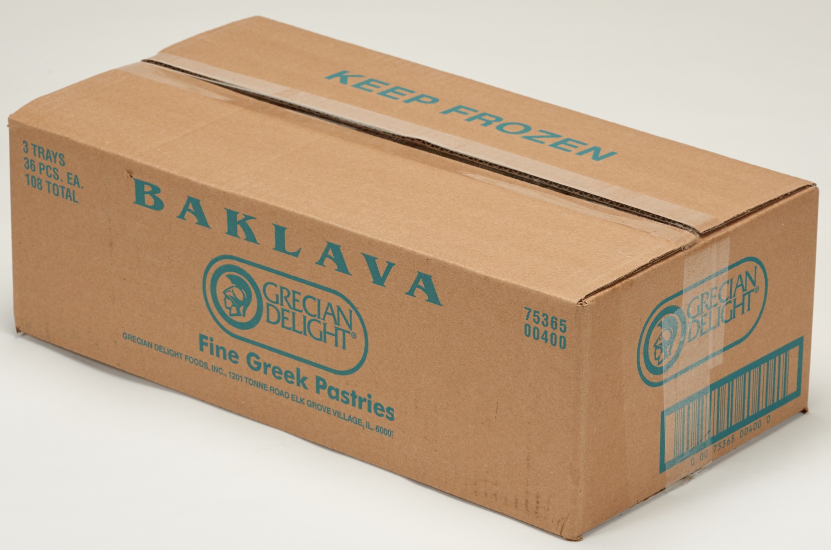 Grecian Delight Baklava, 36 Count -- 3 Per Case