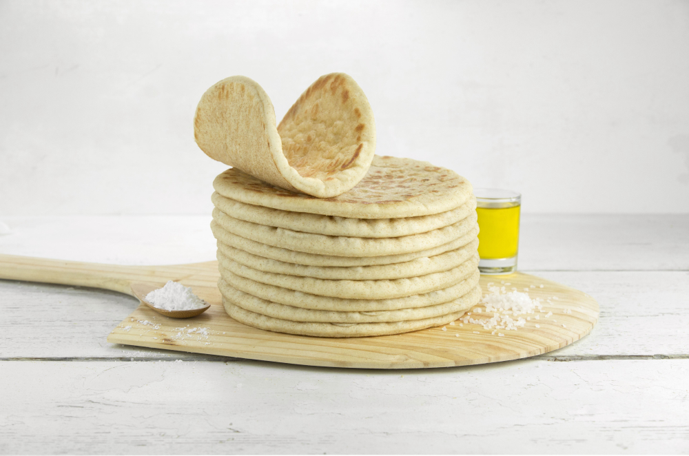 Grecian Delight 7.25 Inch Thin White Pita Bread, 10 Count -- 12 Per Case