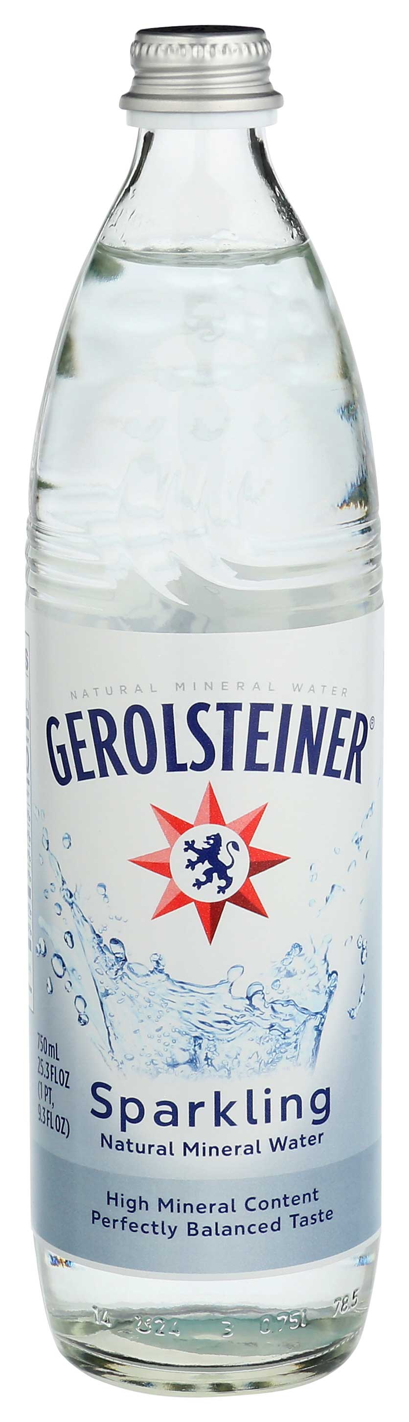 Gerolsteiner Glass Mineral Water, 25.3 Ounce -- 15 Per Case