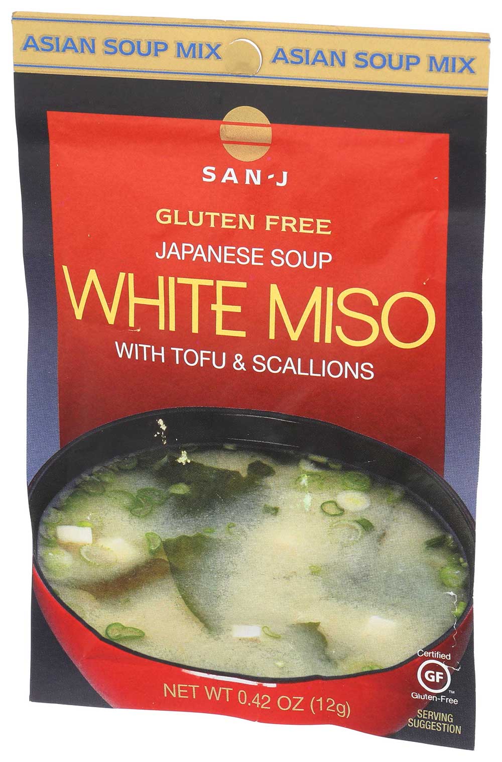 San-J White Miso Soup Envelope, 0.42 Ounce -- 36 per case