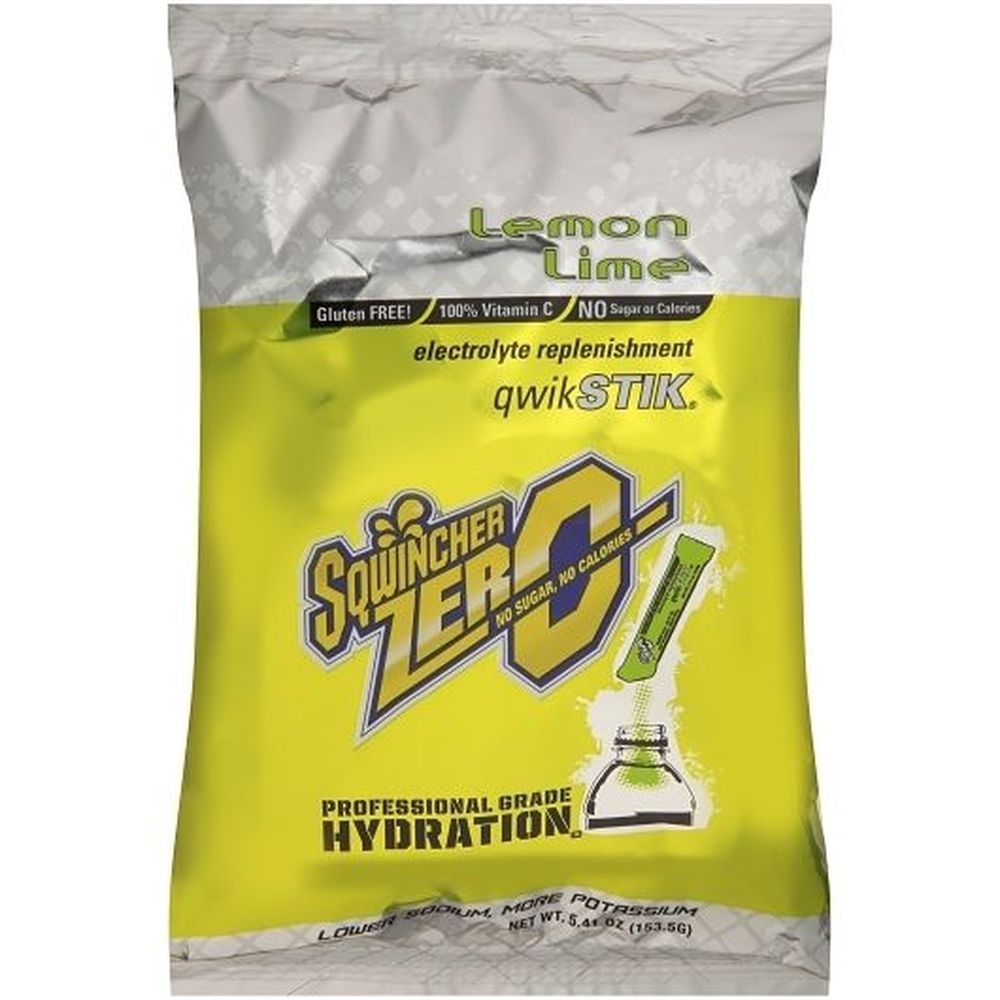 Sqwincher Qwik Stick Mezcla De Electrolitos En Polvo Sabor Limón Y Lima, 0.11 Onzas -- 500 Por Caja