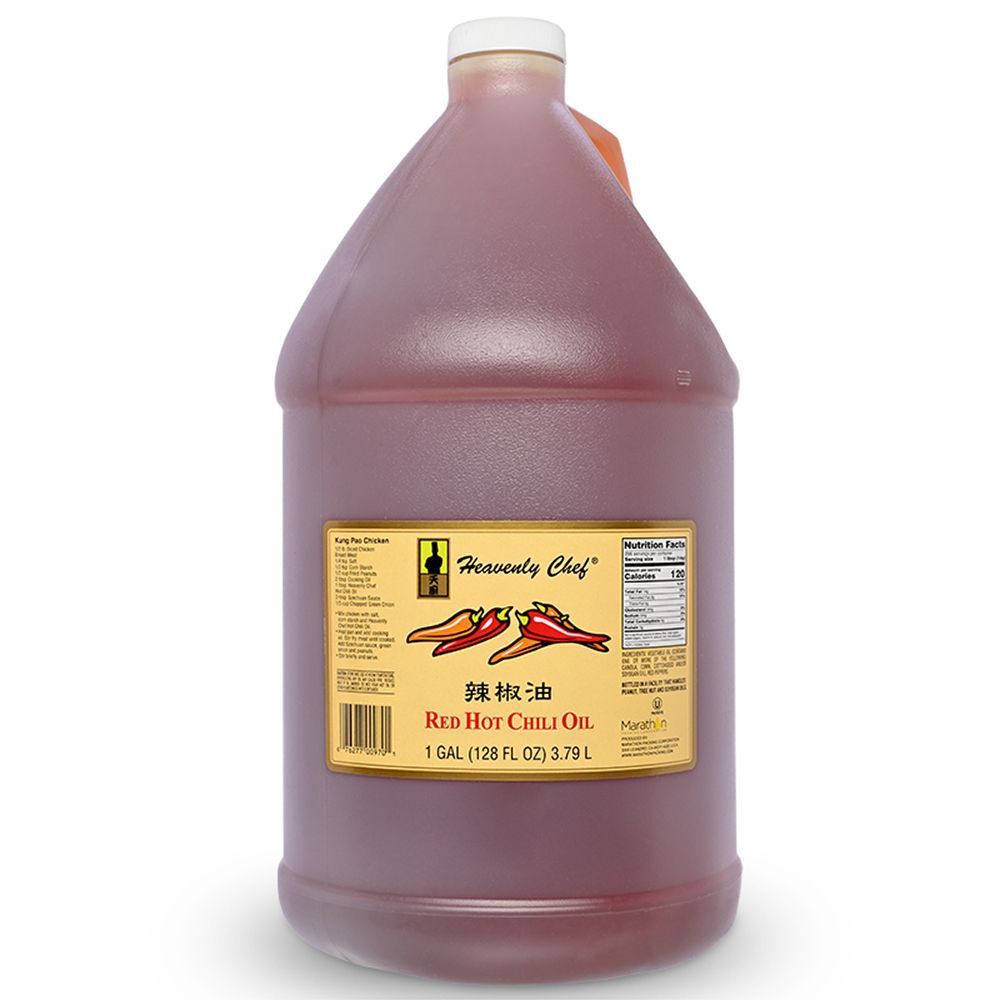 Heavenly Chef Red Hot Chili Oil, 1 Gallon -- 4 per case