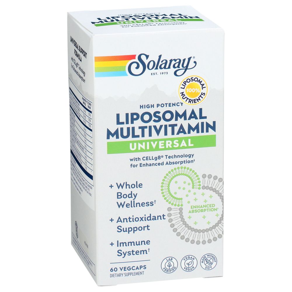 Solaray Liposomal Multivitamin Vegcaps For Universal, 60 Count