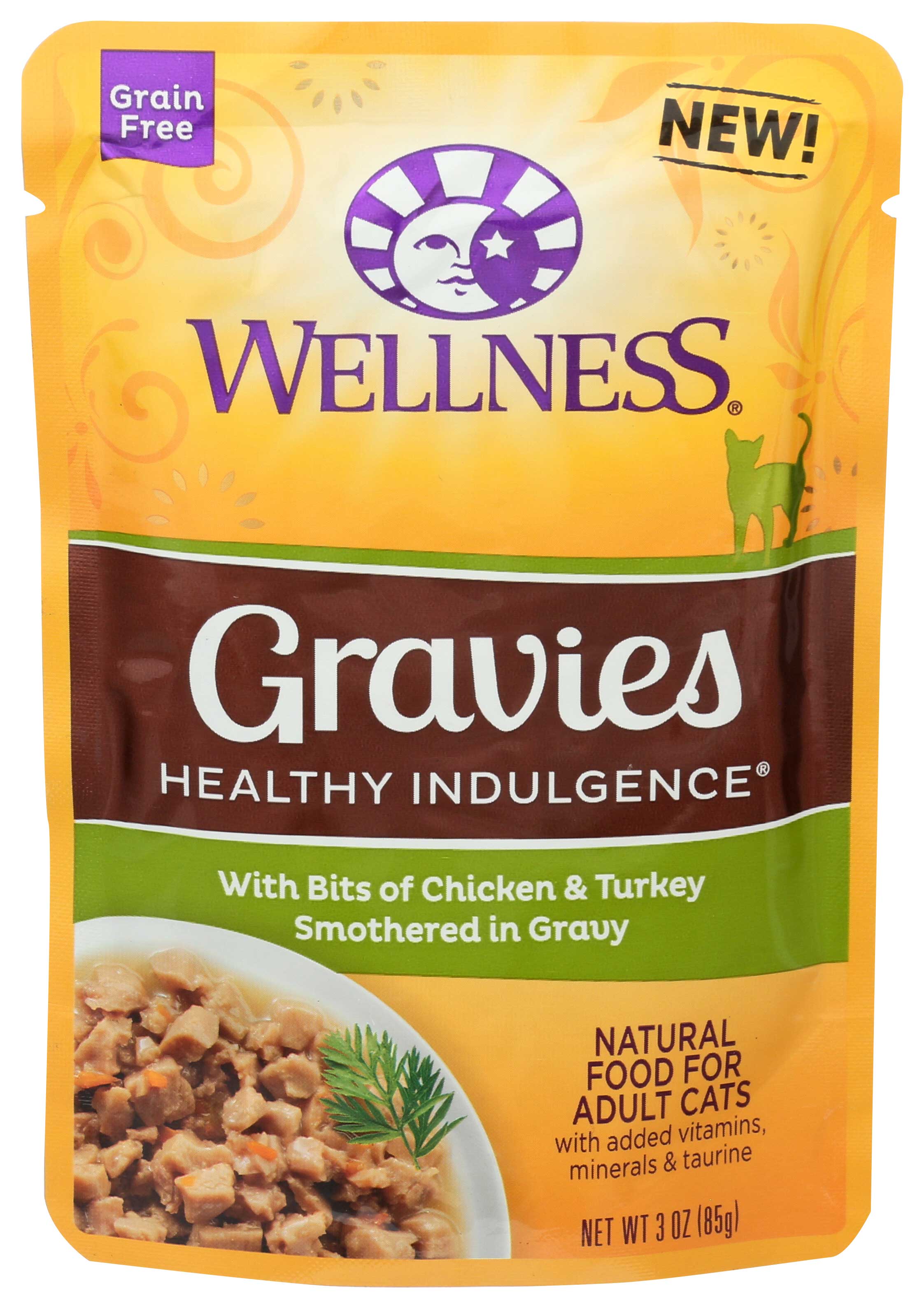 Wellness Healthy Indulgence Gravies Chicken And Turkey In Gravy Cat Food, 3 Ounce -- 24 Per Case