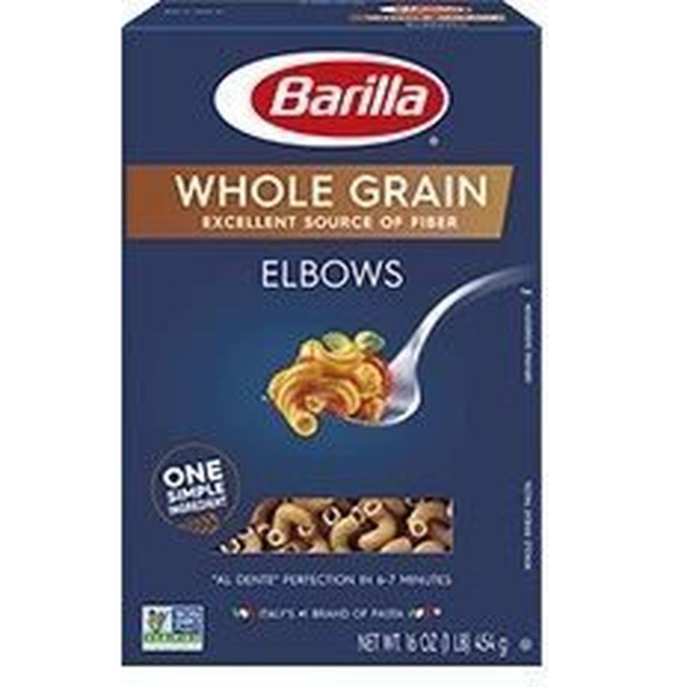 Barilla Whole Grain Elbow Pasta, 16 Ounce -- 12 Per Case
