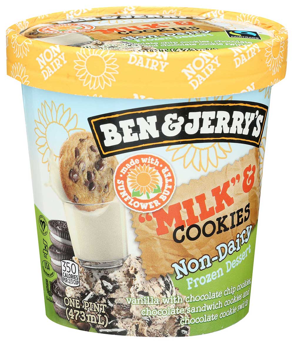 Ben and Jerrys Milk and Cookies Non Dairy Ice Cream, 1 Pint -- 8