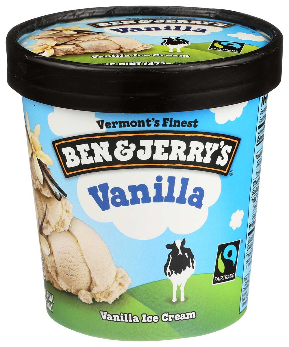 Ben And Jerry's Vanilla Ice Cream, 1 Pint -- 8 Per Case