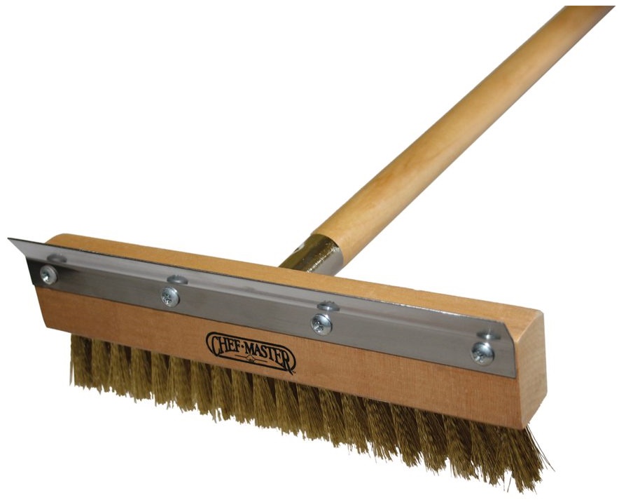 Chef-master Classic Pizza Oven Brush With Brass Bristles, 40 Inch