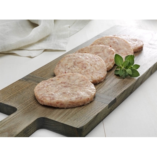 Rose Packing 4:1 Sliced Pork Sausage Patties, 4 Ounce -- 40 per case