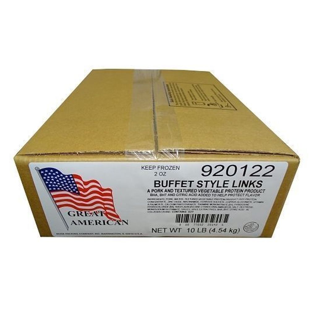Great American Buffet Style Skin On Pork Sausage Links, 2 Ounce -- 80 Per Case