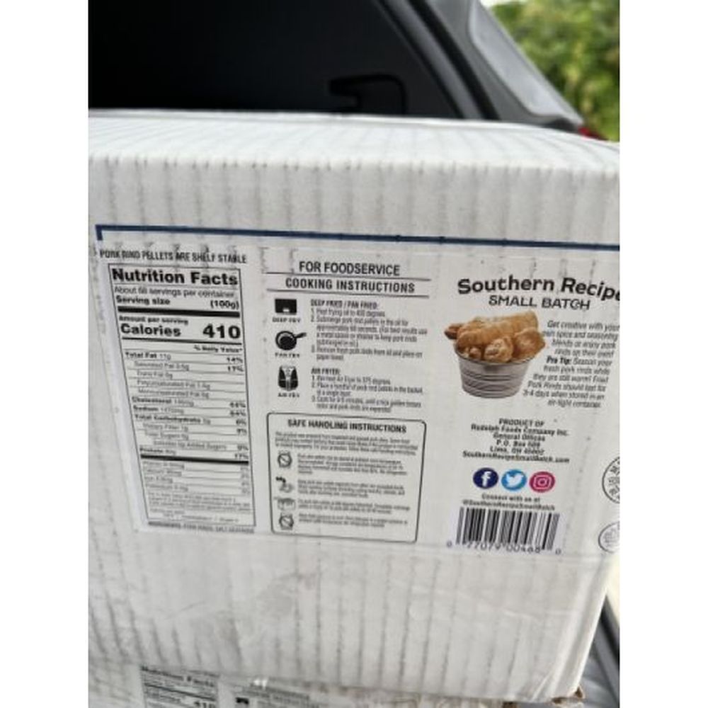 Southern Recipe Small Batch Pork Rind Pellets, 15 Pound