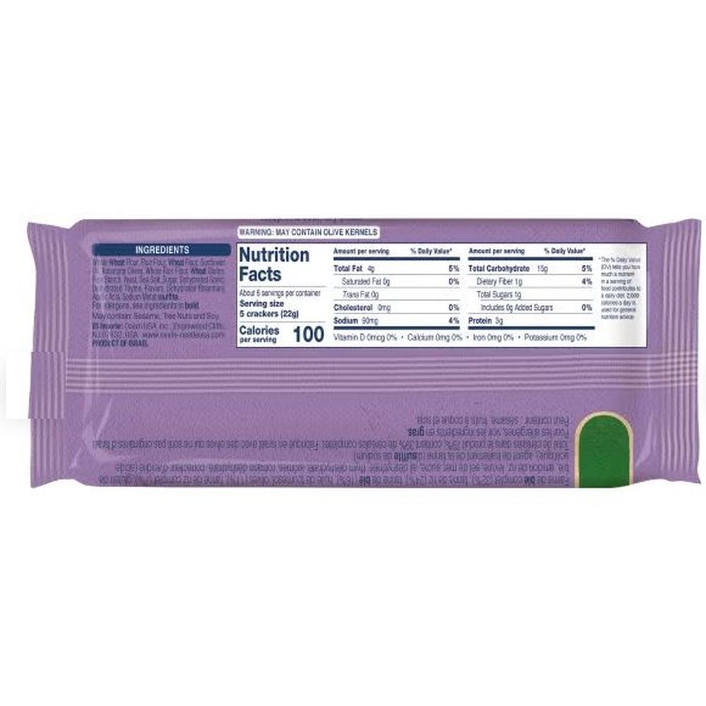 Fitness Kalamata Olives Thin Cracker, 4.9 Ounce -- 16 Per Case
