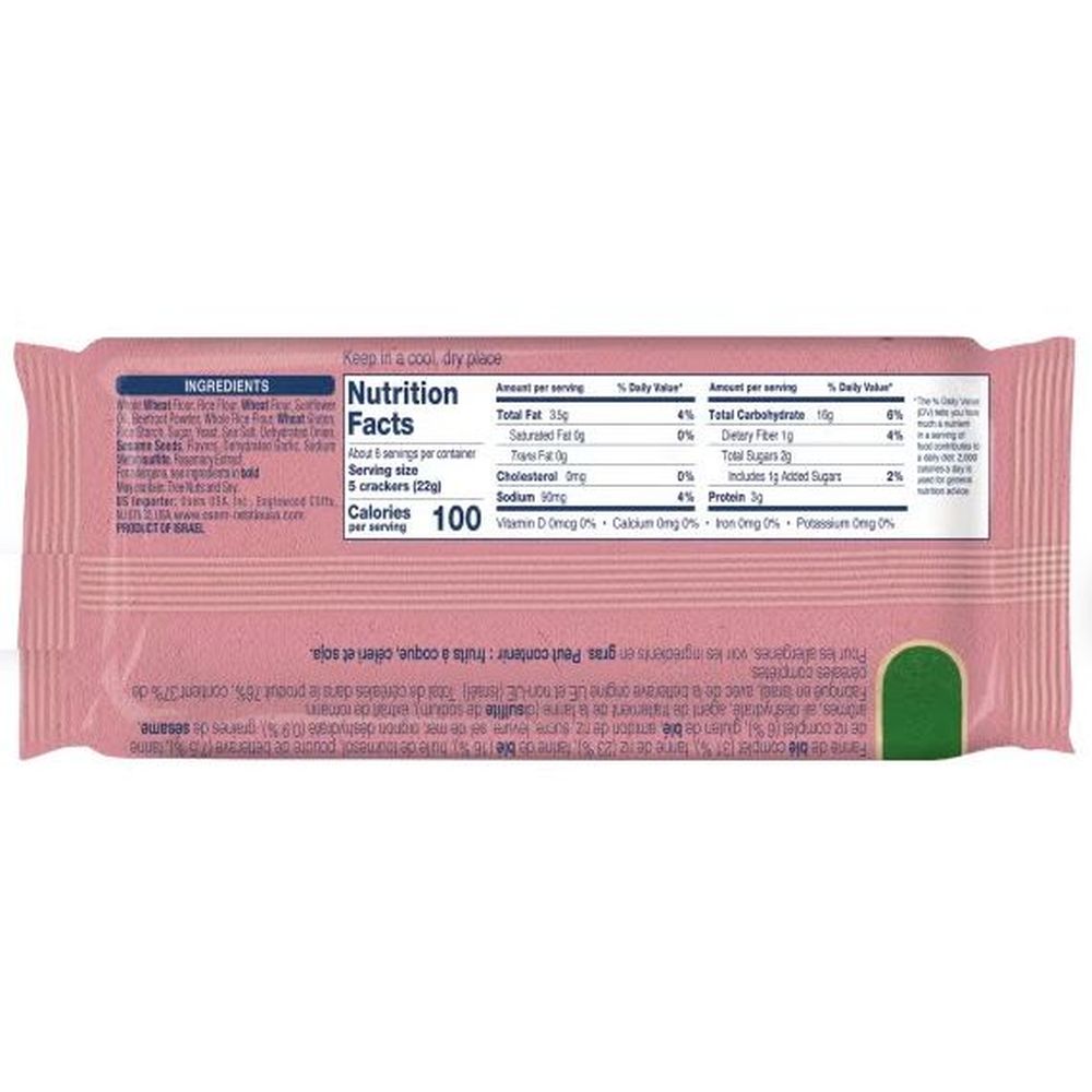 Fitness Beetroot Thin Cracker, 4.9 Ounce -- 16 Per Case