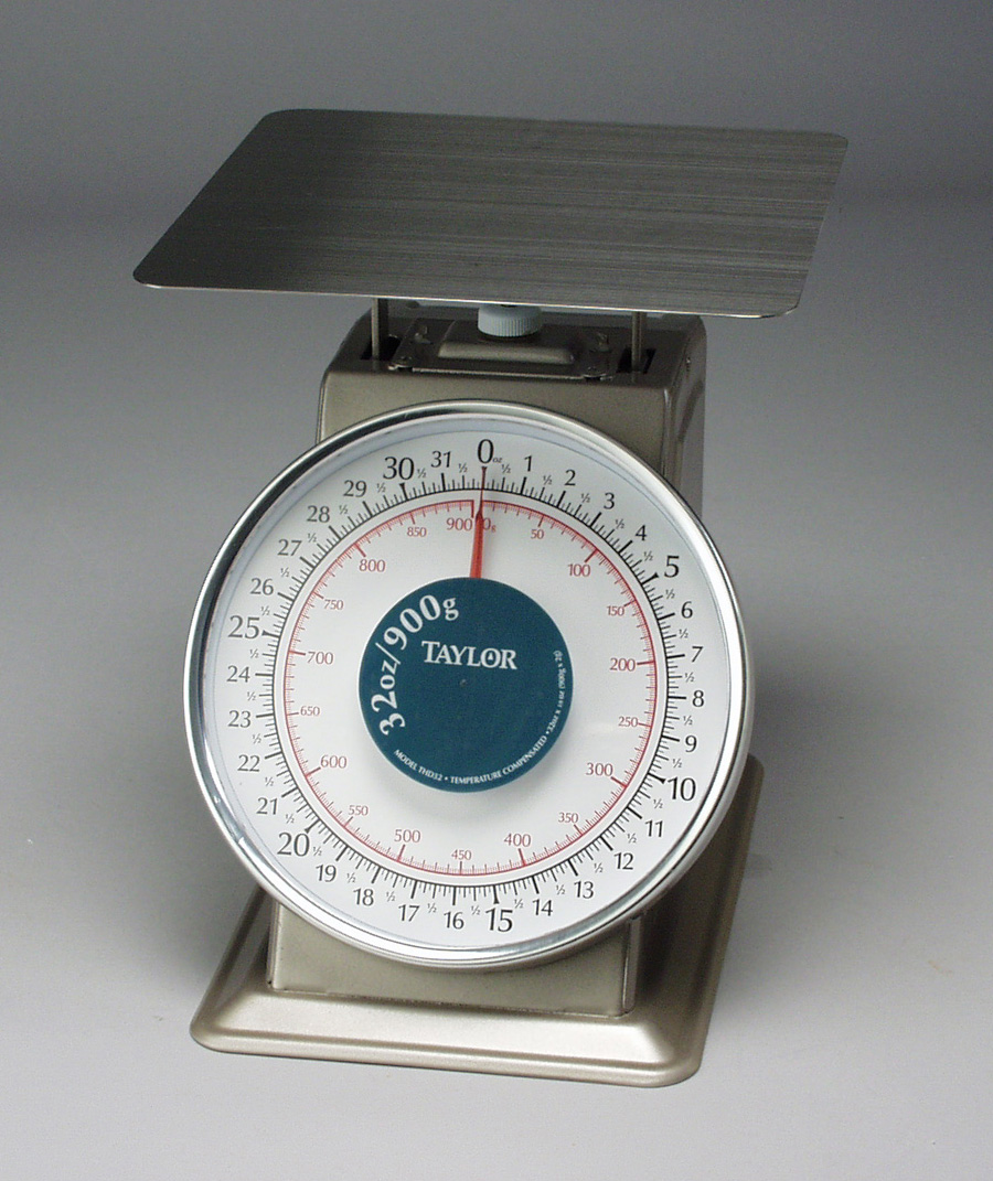 Taylor Heavy Duty Mechanical Analog Scale, 32 X 1/8 Ounce