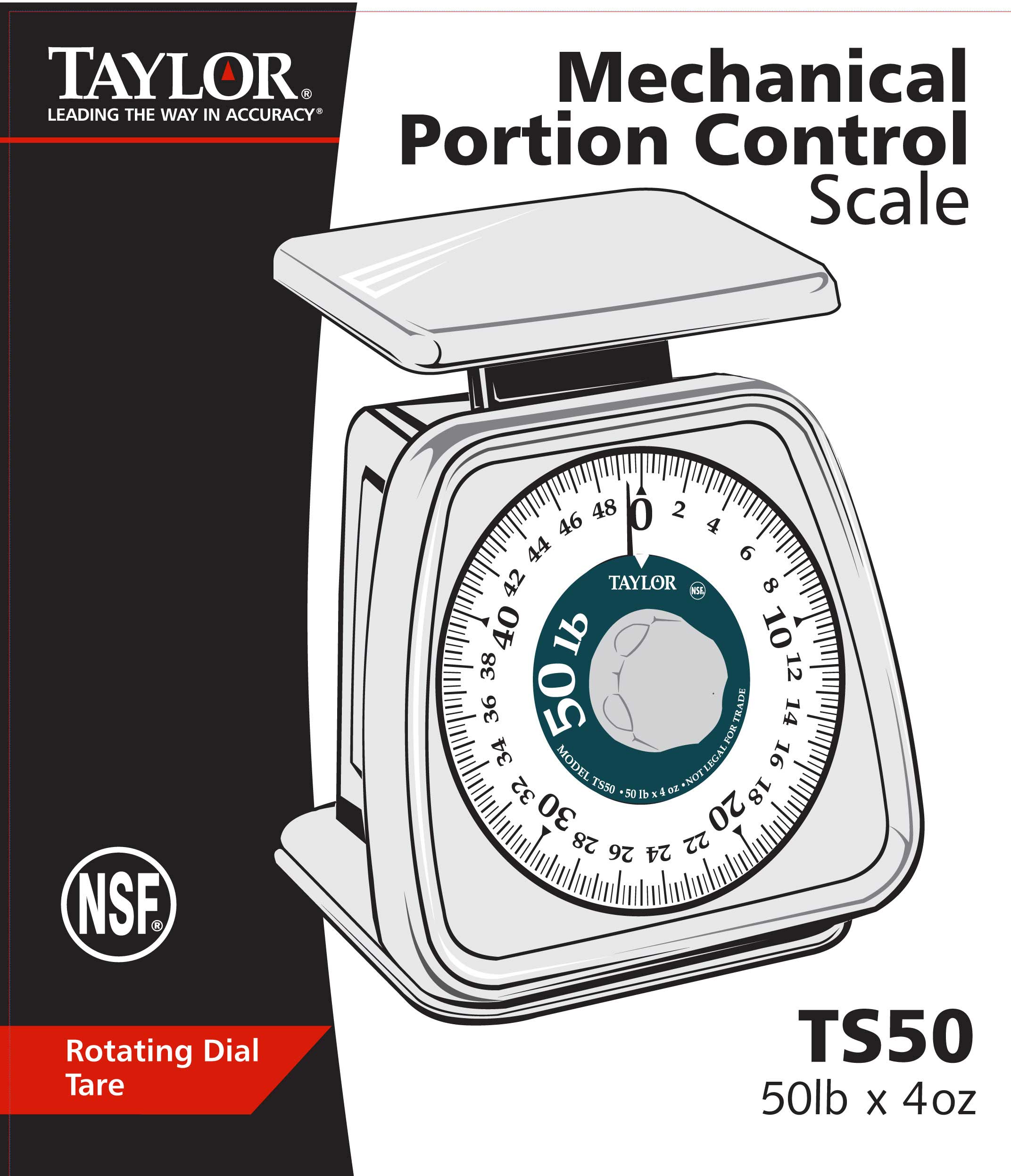 Rotating Scale Model Taylor Rotating Dial Mechanical Scale, Portion Control Scale, 4 Ounce