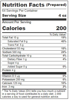 Blount Family Kitchen Vodka Sauce, 4 Pound -- 4 Per Case