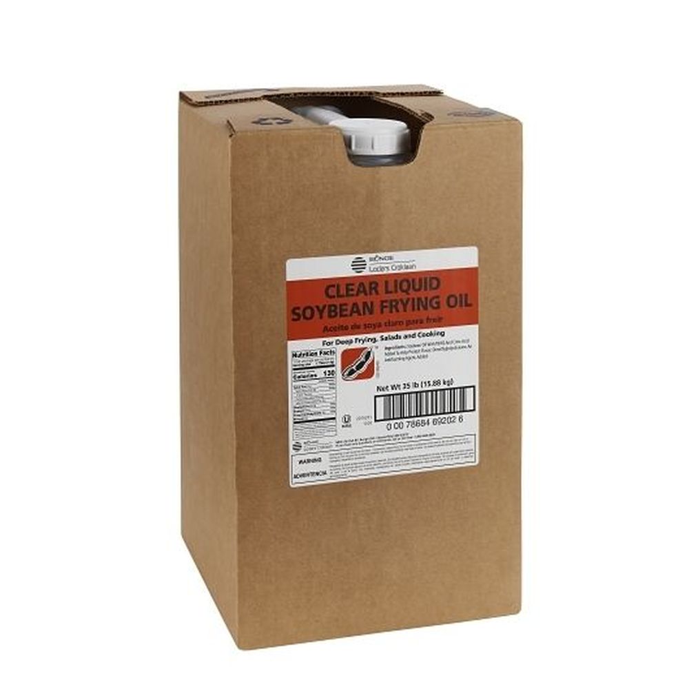 Bunge Clear Liquid Soybean Frying Oil, 35 Pound