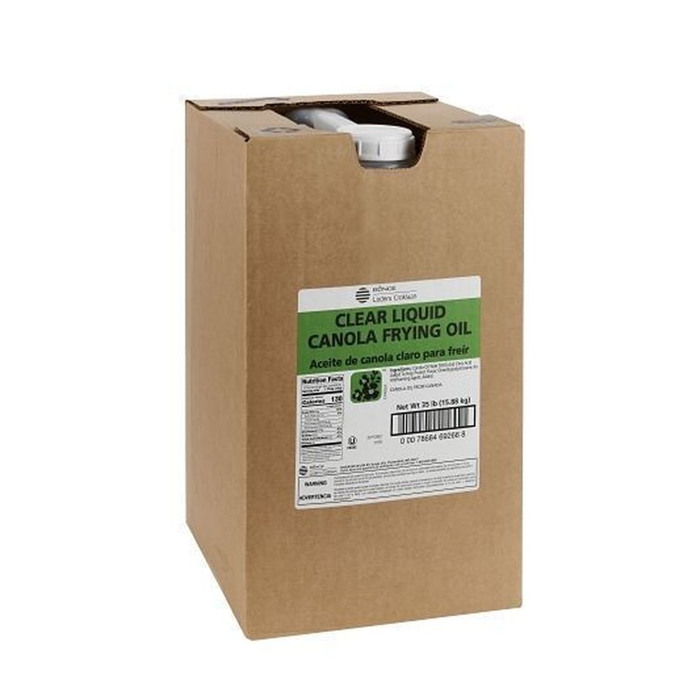 Bunge Trans Fat Free Clear Liquid Canola Frying Oil, 35 Pound
