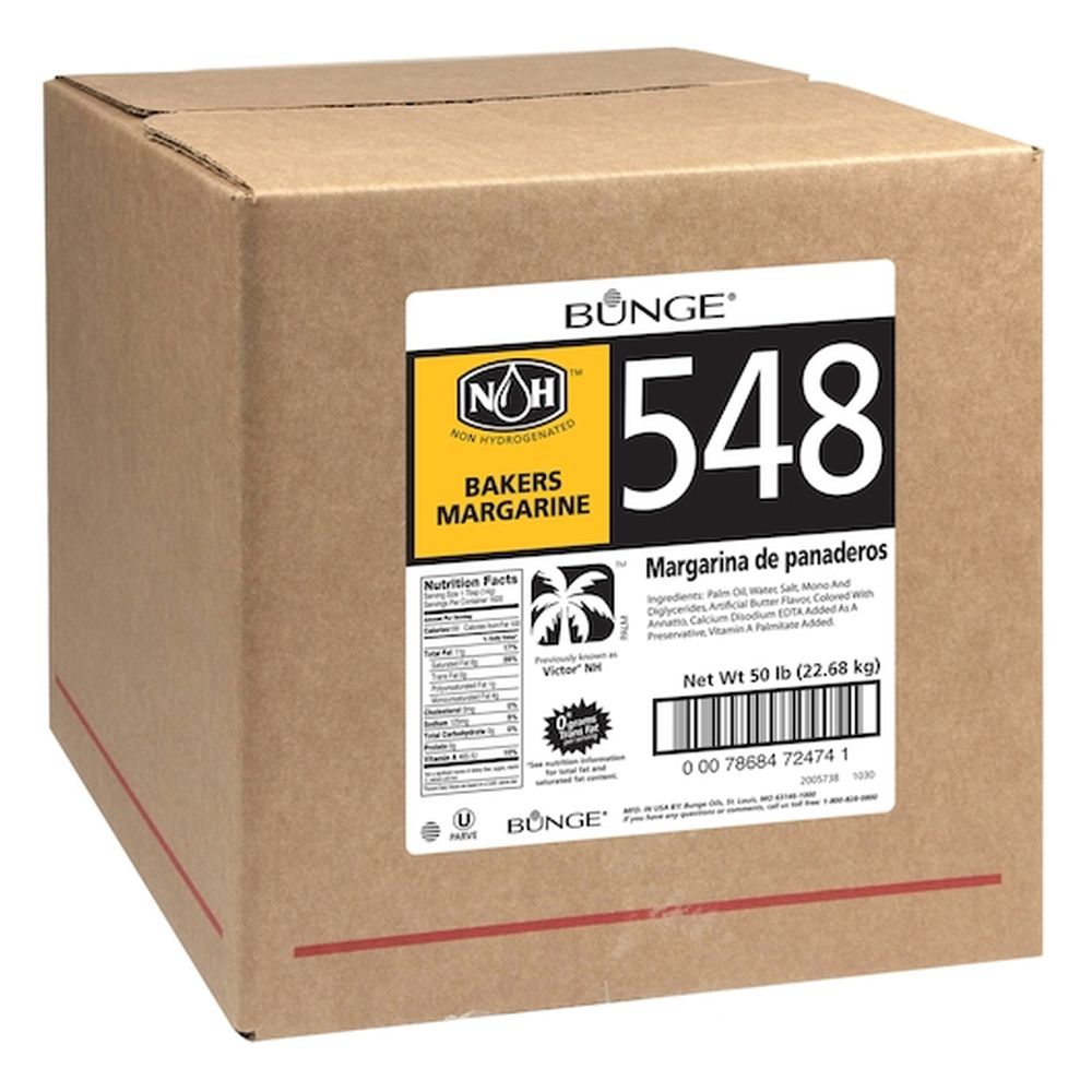 Bunge Non-hydrogenated 548 Bakers Margarine, 50 Pound