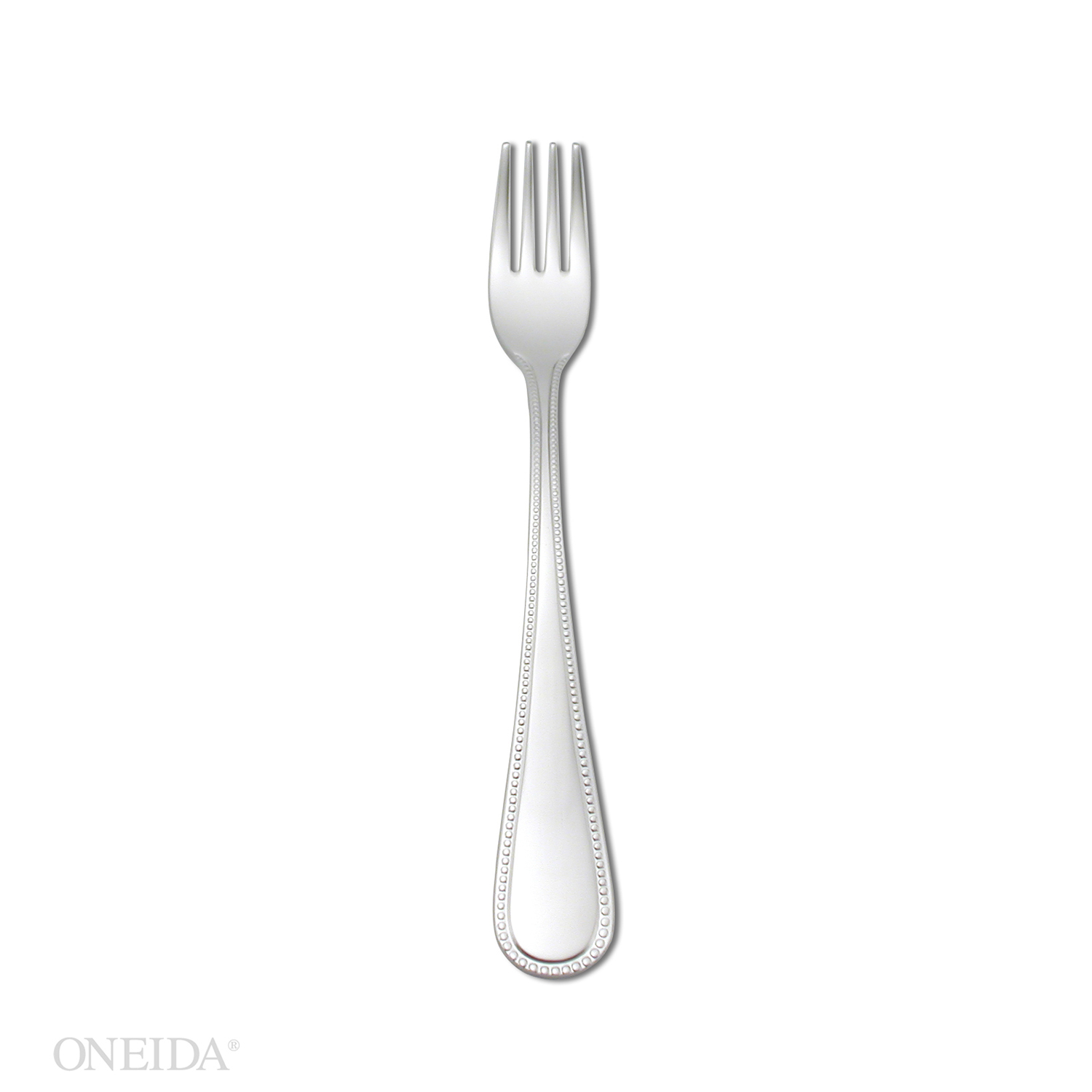 Oneida Pearl 18/10 Stainless Steel Oyster Cocktail Fork -- 12 Per Case