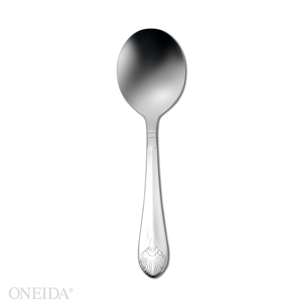 Oneida Europa 4-star Bouillon Spoon, New York Silverplate Pattern -- 12 Per Case