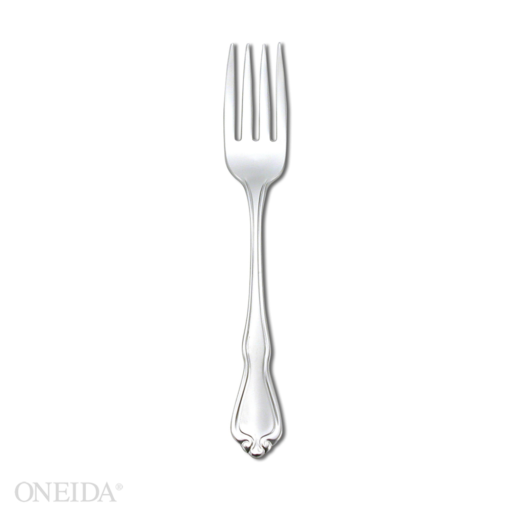 Tenedor Para Ensalada/repostería Oneida Croydon Bañado En Plata, 6.375 Pulgadas De Longitud -- 36 Por Caja