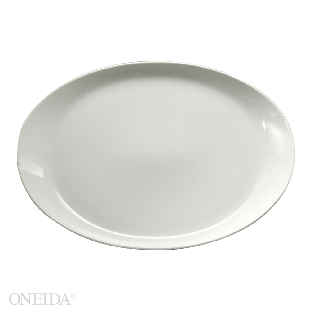 Oneida Santandrea Dinnerware 15 Inch Royale Shape Winged Plate, Royale Undecorated Pattern -- 6 Per Case