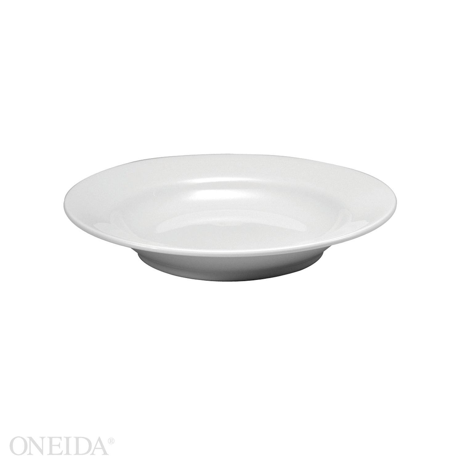Oneida Santandrea Dinnerware 12 Ounce Royale Shape Deep Rim Soup Bowl 9.25 Inch, Royale Undecorated Pattern -- 36 Per Case