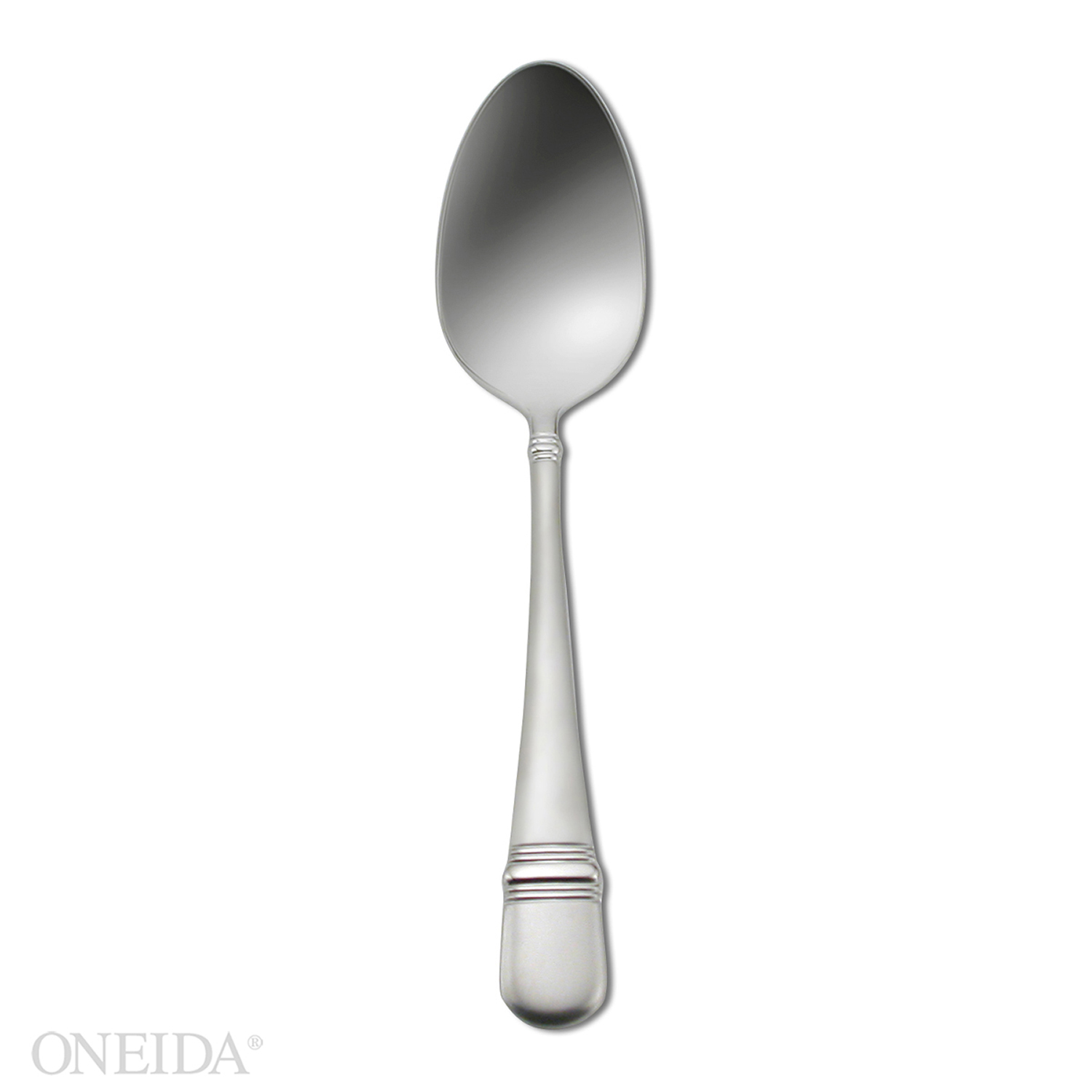 Oneida Europa 4 Star Collection Satin Astragal Pattern Oval Bowl Soup-dessert Spoon -- 12 Per Case