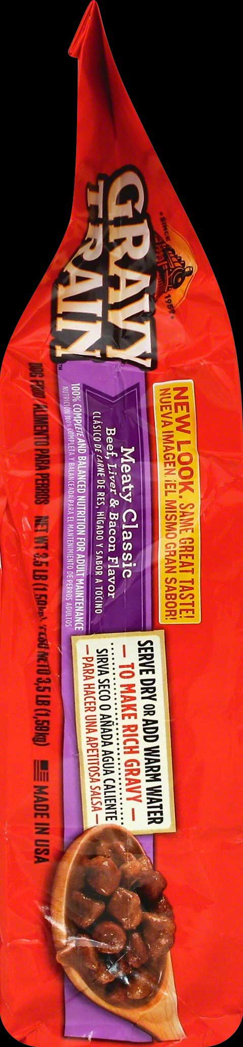 Gravy Train Meaty Classic Beef Liver and Bacon Dog Food 3.5 Pound