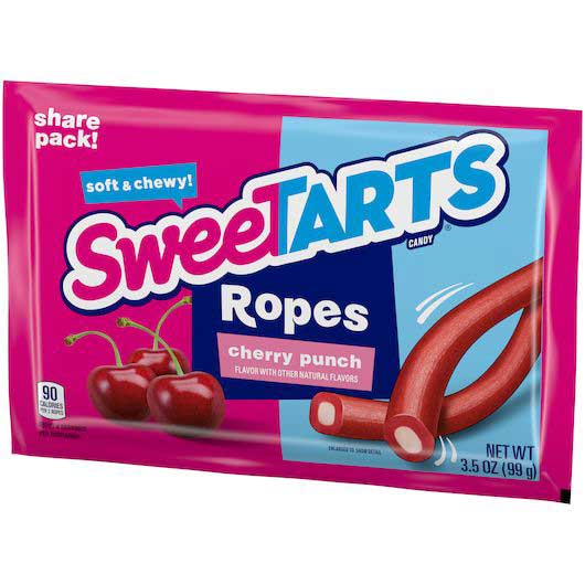 Sweetarts Cherry Punch Soft and Chewy Ropes Candy, 3.5 Ounce
