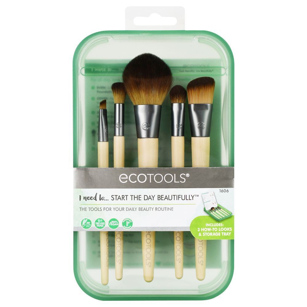Ecotools Start The Day Beautifully Brush Kit -- 2 Per Case