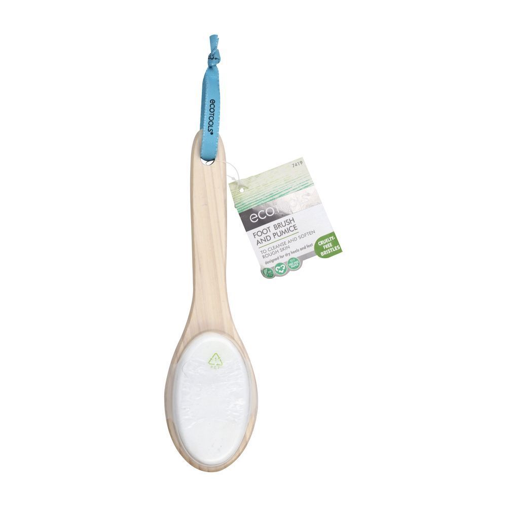 Ecotools Foot Brush And Pumice -- 4 Per Case