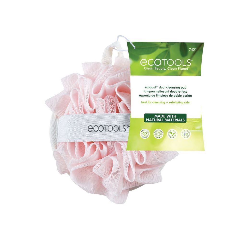 Ecotools Pink Dual Cleansing Pad -- 4 Per Case