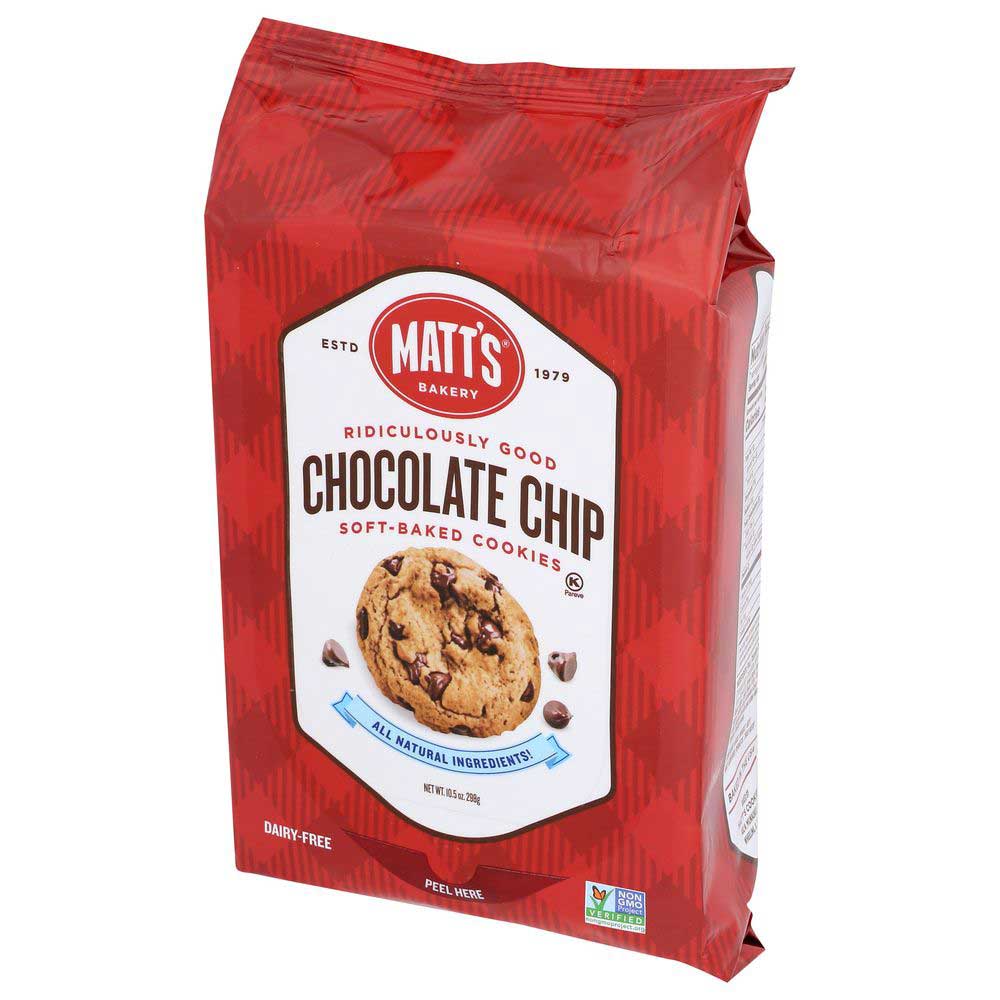 Matt's Bakery Chocolate Chip Soft Baked Cookie, 10.5 Ounce -- 6 Per Case