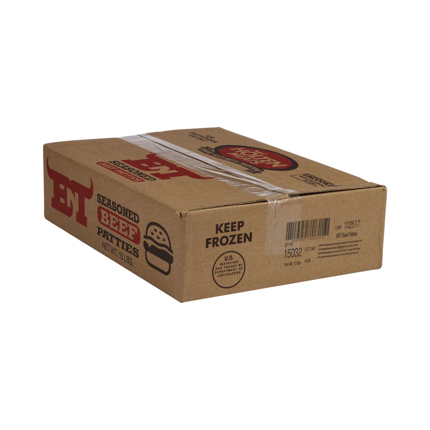 patty TNT Seasoned Beef Patty, 10 Ounce -- 32 per case