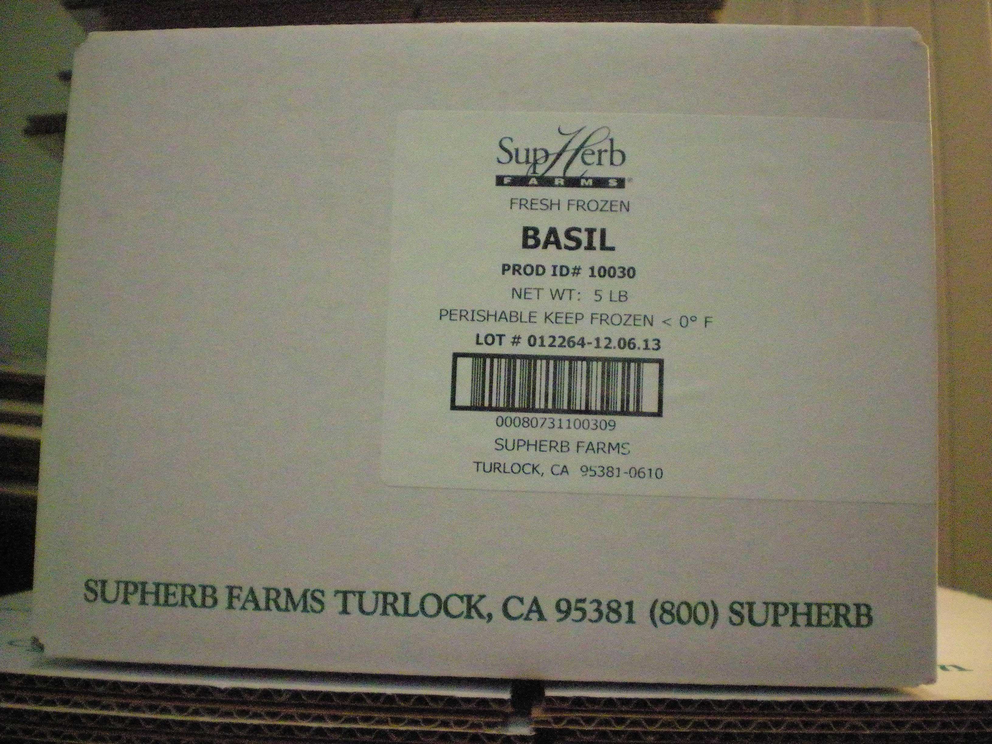 Supherb Fresh Basil, 5 Pound