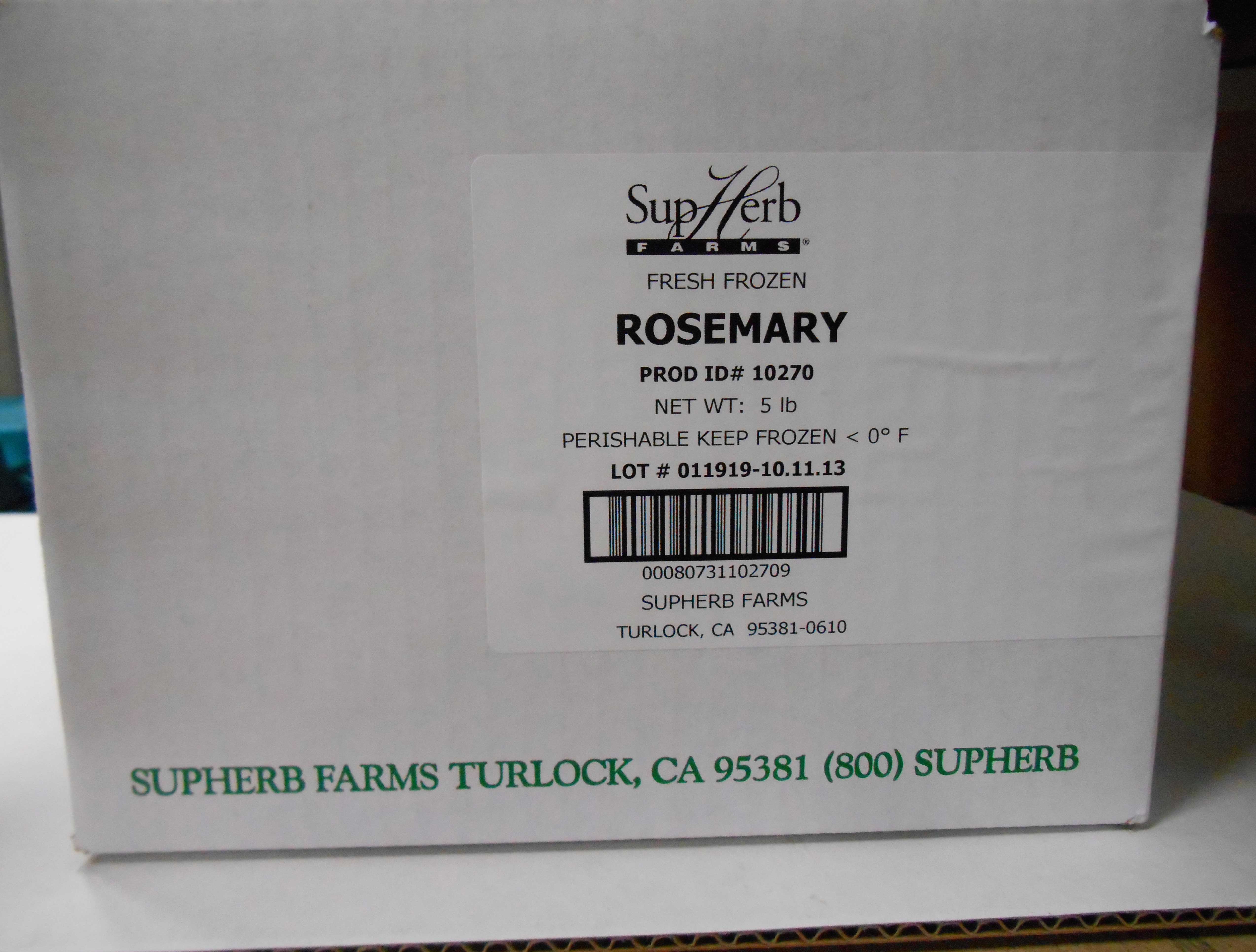 Supherb Fresh Rosemary, 5 Pound