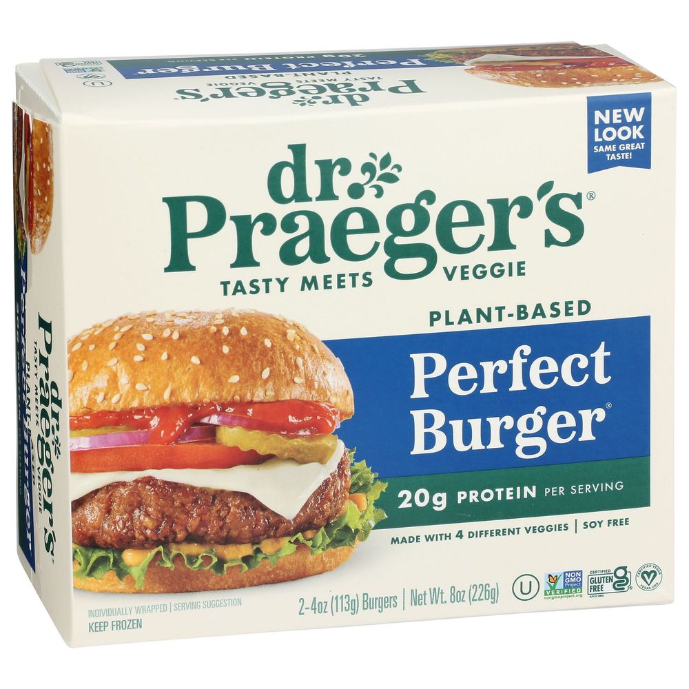 Dr. Praeger's Purely Sensible Foods Perfect Burger, 8 Ounce -- 6 Per Case