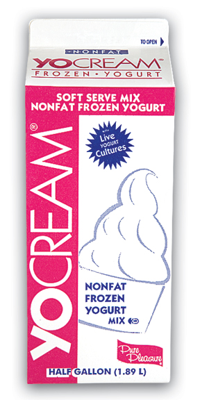 Yocream Yogurt Mix, Very Strawberry Nonfat Soft Serve, 64