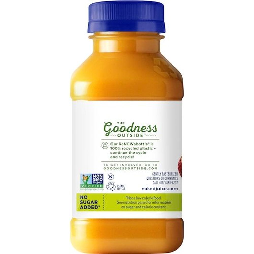 Naked 100 Percent Mighty Mango Juice Blend Smoothie, 10 Fluid Ounce -- 8 Per Case