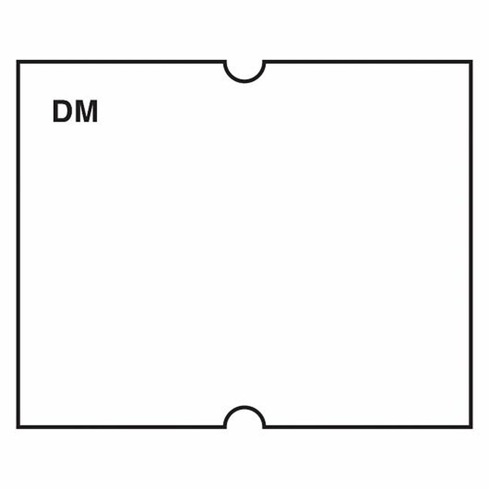 Daymark Speedymark 2-line Date Coder Dissolvable Adhesive Blank Label, 8 Count