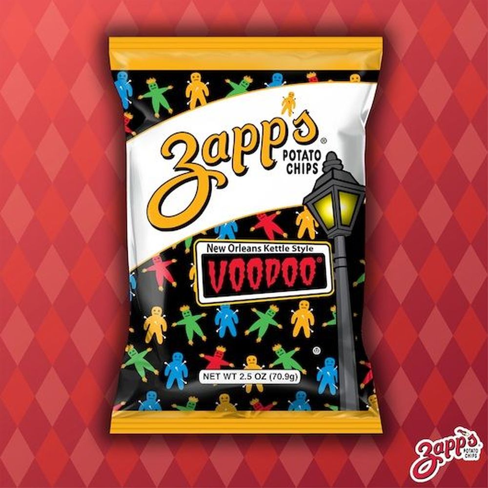 Zapps Voodoo / Voodoo Heat Kettle Chips - Shipper, 2.5 Ounce