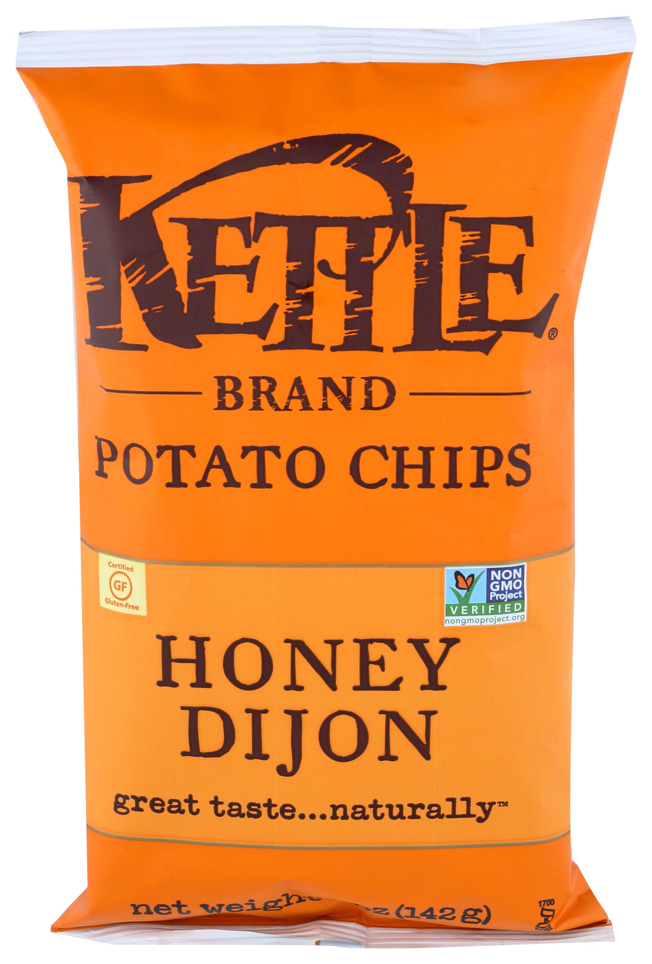 Kettle Foods Honey Dijon Potato Chips, 5 Ounce -- 15 per case.
