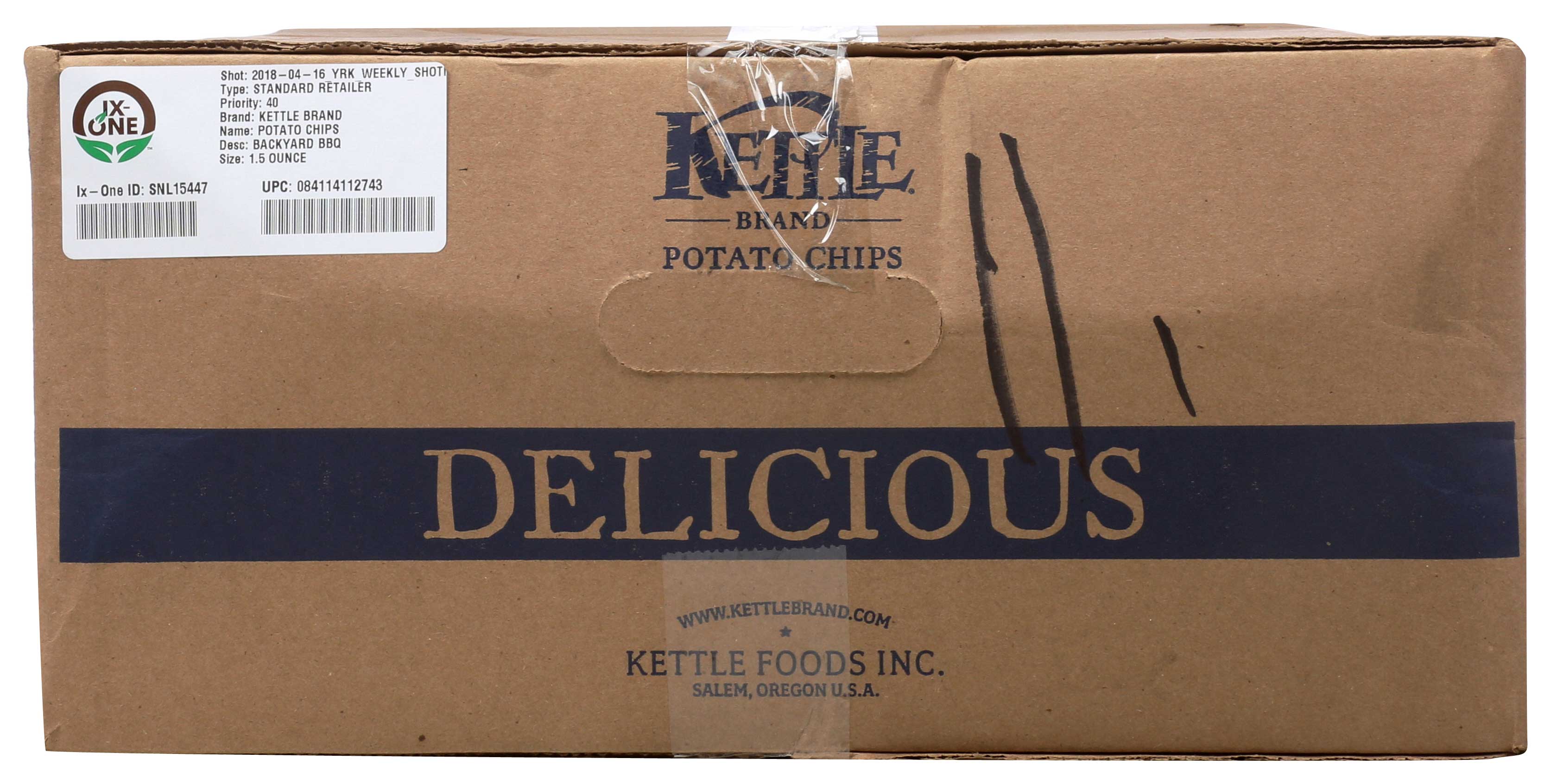 Kettle Brand Backyard Barbeque Potato Chips Case | FoodServiceDirect
